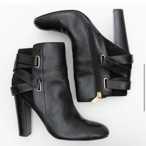 ISOLA Talen black leather ankle boots